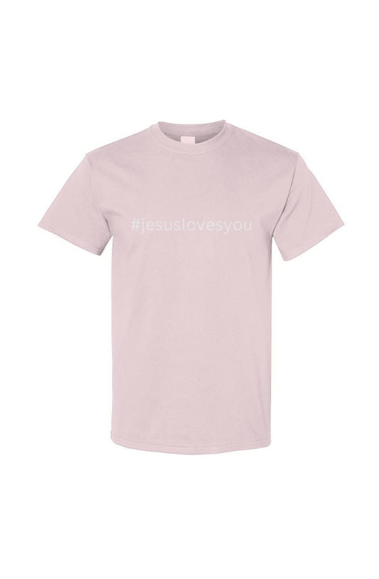 Jesus Loves You Tee - Light Pink