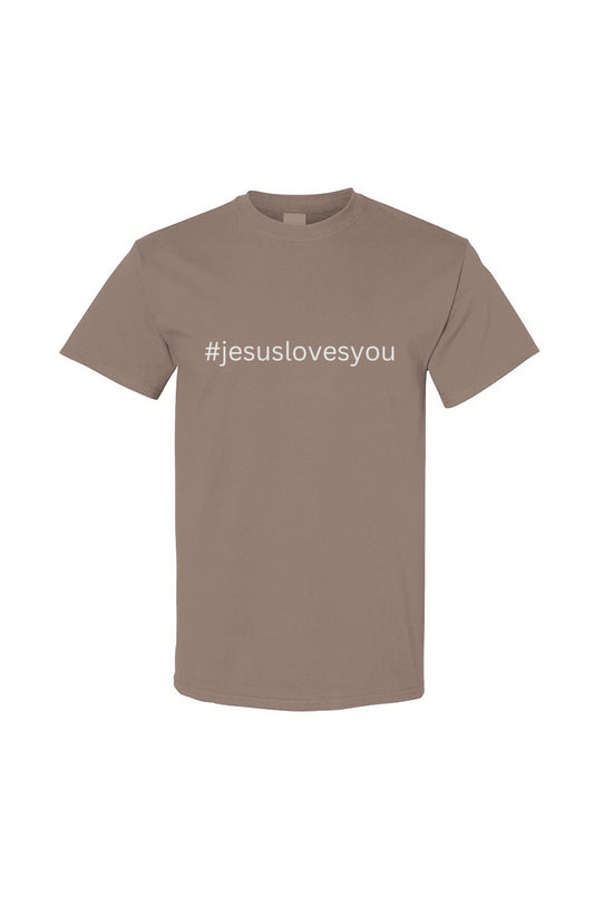 Jesus Loves You Tee - Brown Savannah