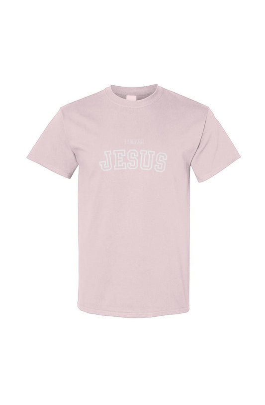 Team Jesus Cotton Tee - Light Pink