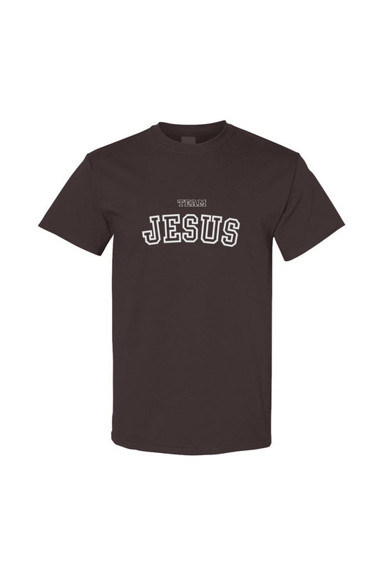 Team Jesus Cotton Tee - Dark Chocolate