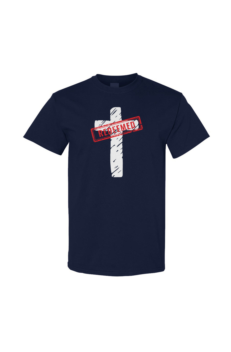 Redeemed Cross Tee - Navy