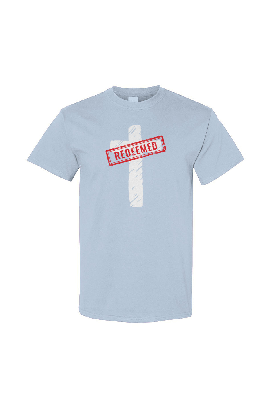 Redeemed Cross Tee - Light Blue