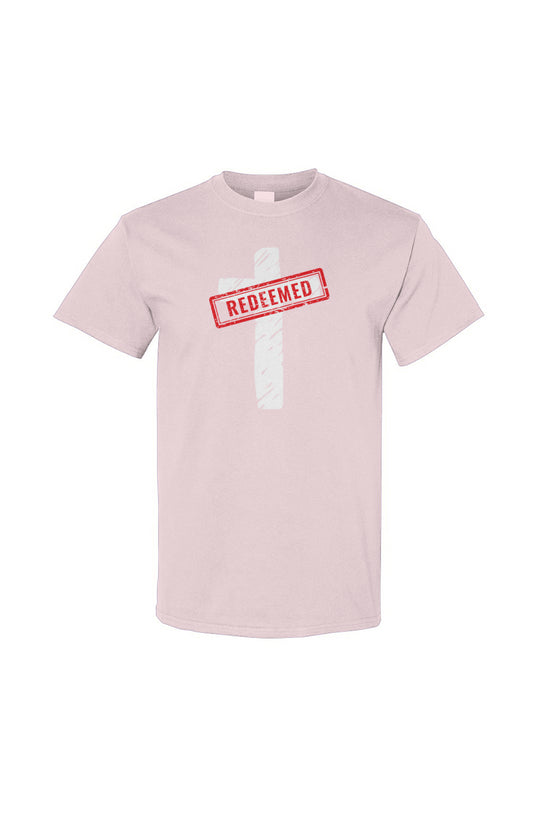 Redeemed Cross Tee - Light Pink