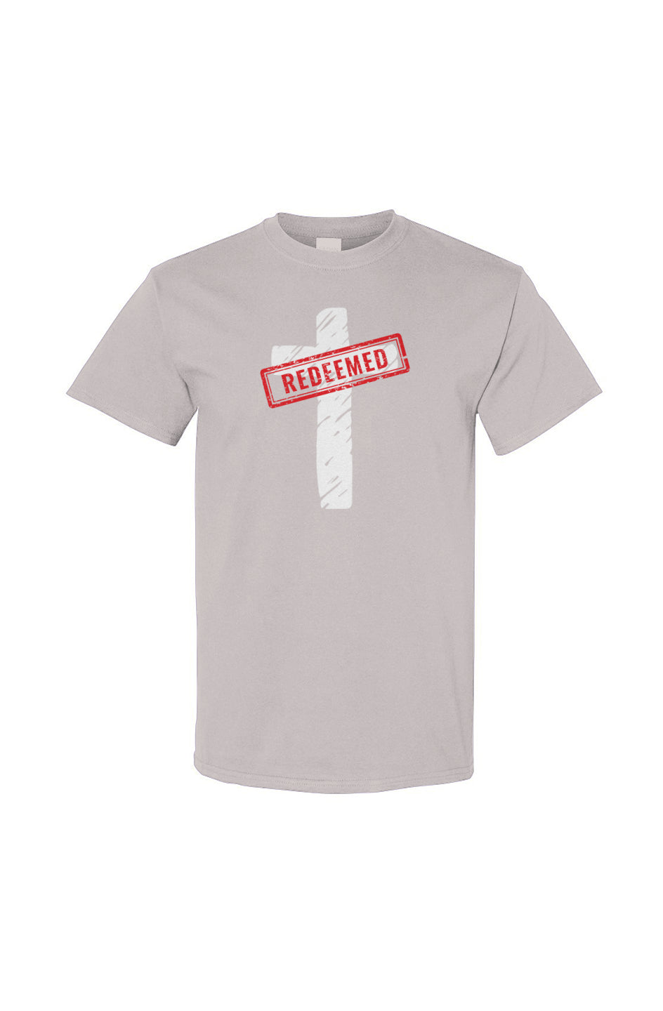 Redeemed Cross Tee - Ice Gray