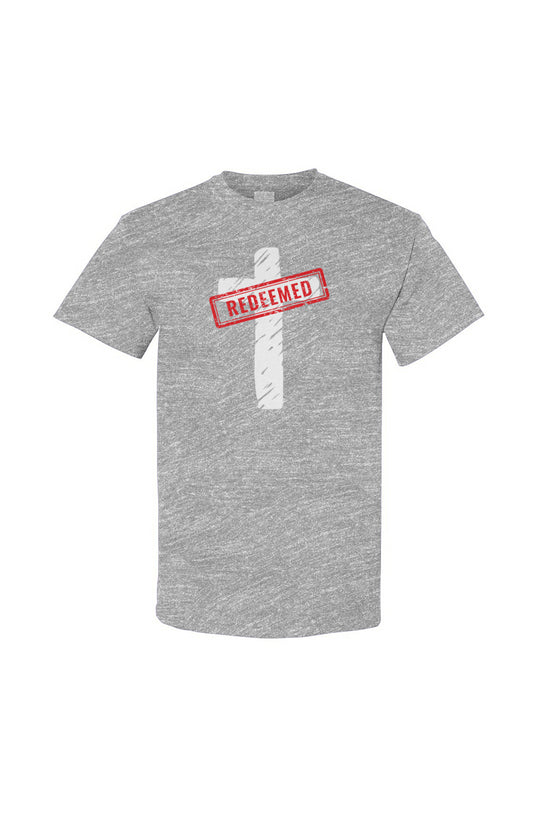 Redeemed Cross Tee - Sport Gray