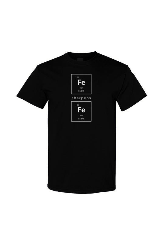 Periodic Iron Sharpens Iron Cotton Tee - Black