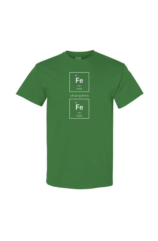 Periodic Iron Sharpens Iron Cotton Tee - Green