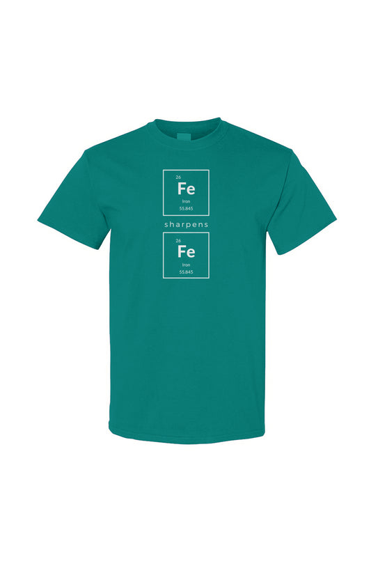 Periodic Iron Sharpens Iron Cotton Tee - Teal