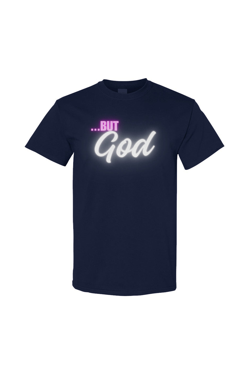 But God Cotton Tee - Navy