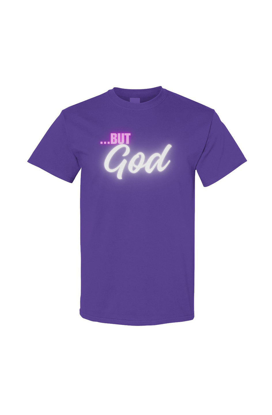 But God Cotton Tee - Purple