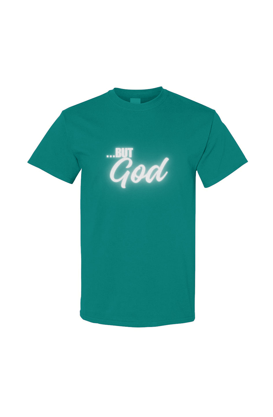 But God Cotton Tee - Teal