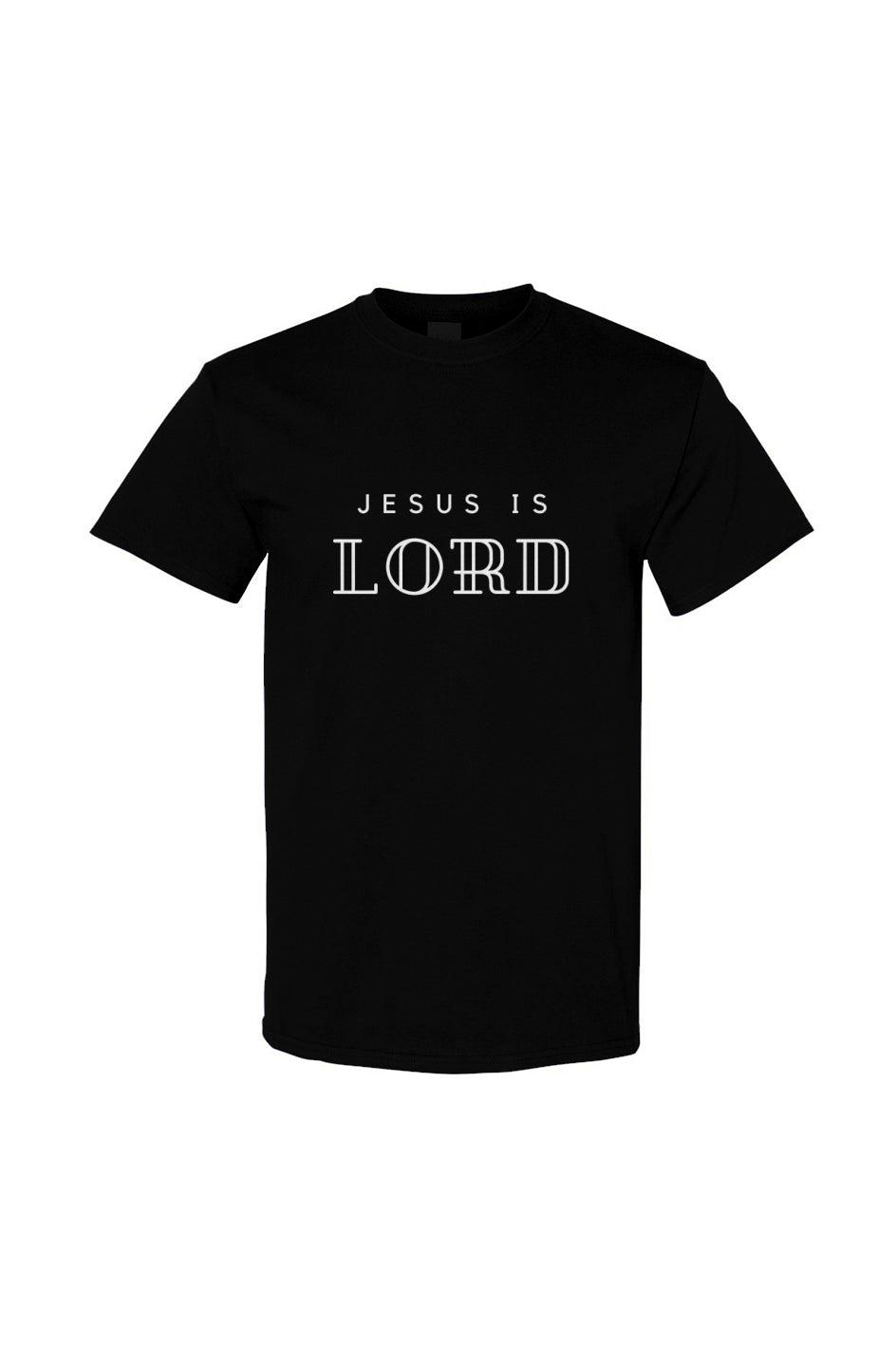 Jesus is Lord Cotton Tee - Black