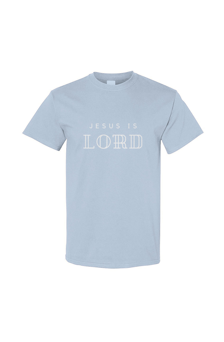 Jesus is Lord Cotton Tee - Light Blue