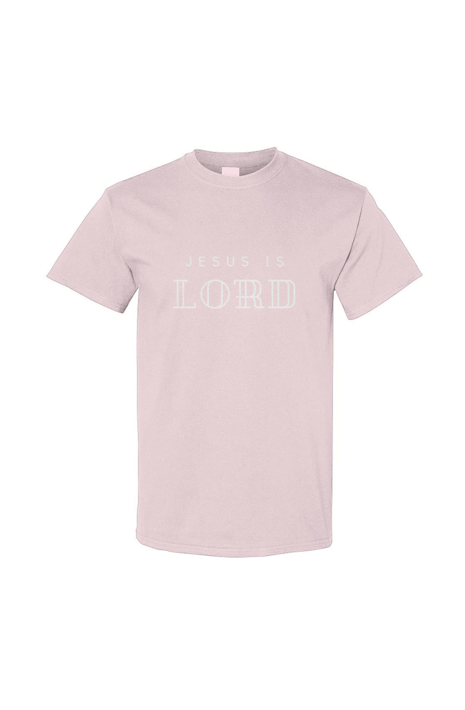 Jesus is Lord Cotton Tee - Light Pink