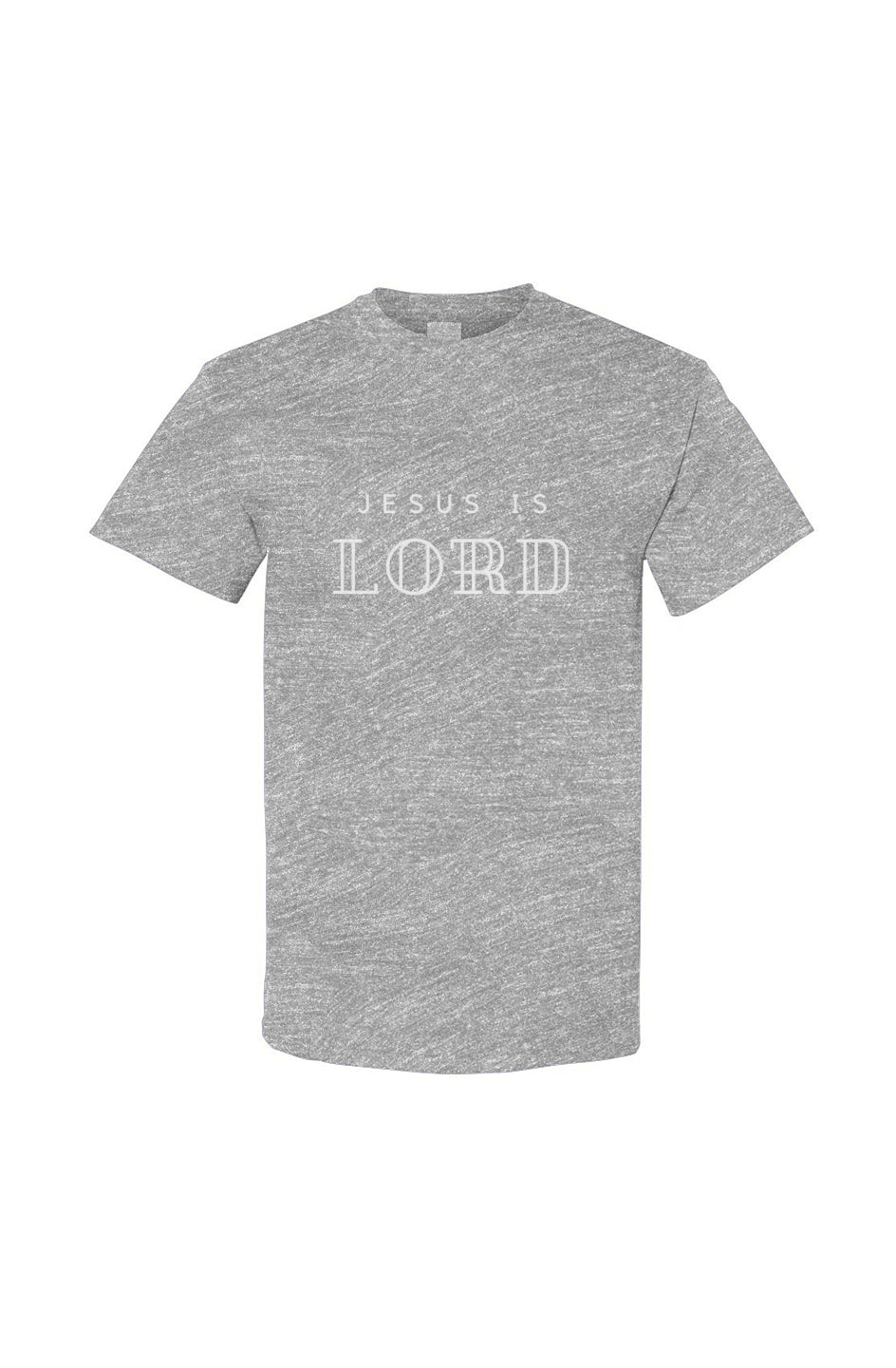 Jesus is Lord Cotton Tee - Sport Gray