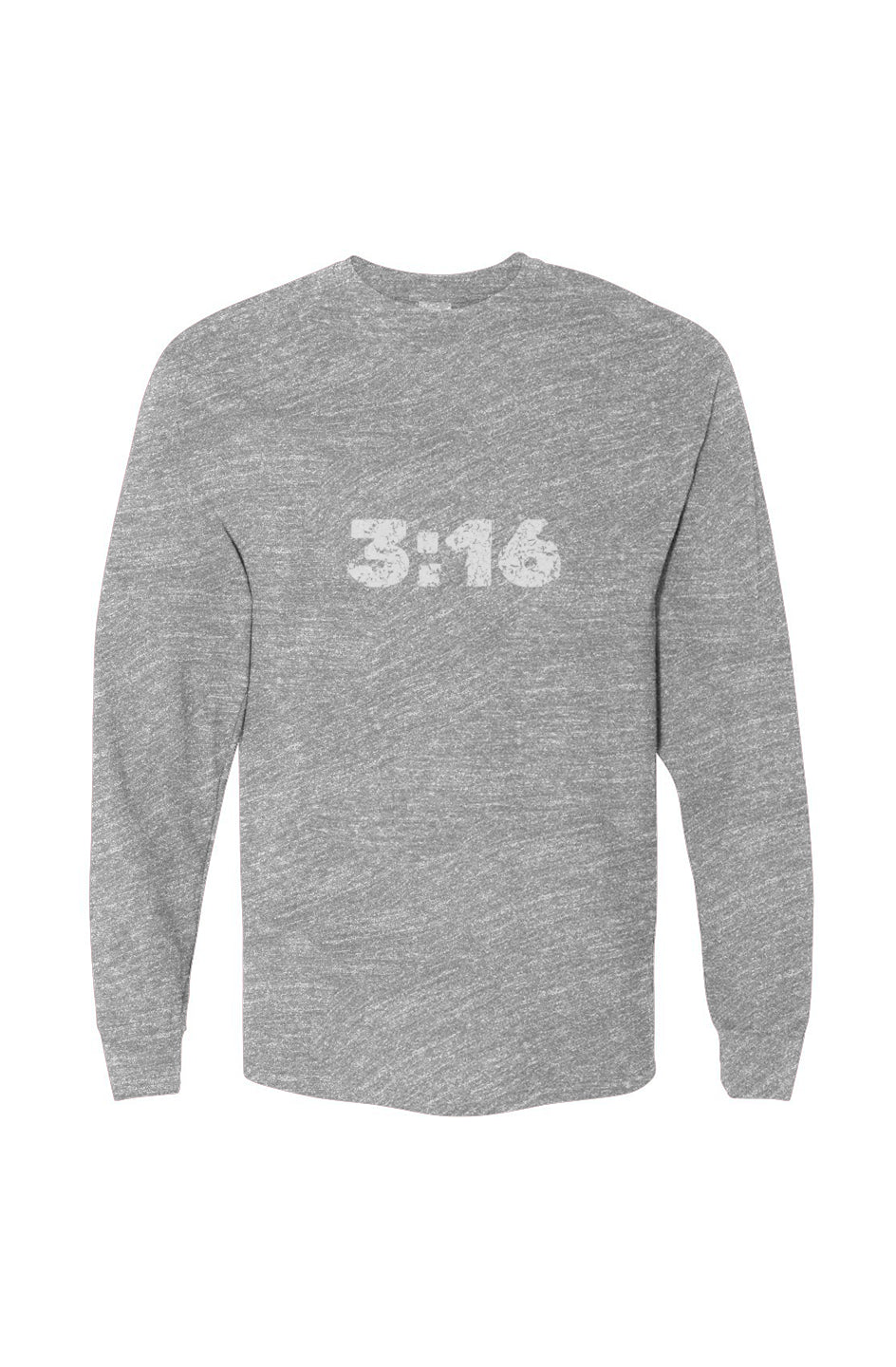 3:16 Heavy Cotton Long Sleeve Tee - Sport Gray