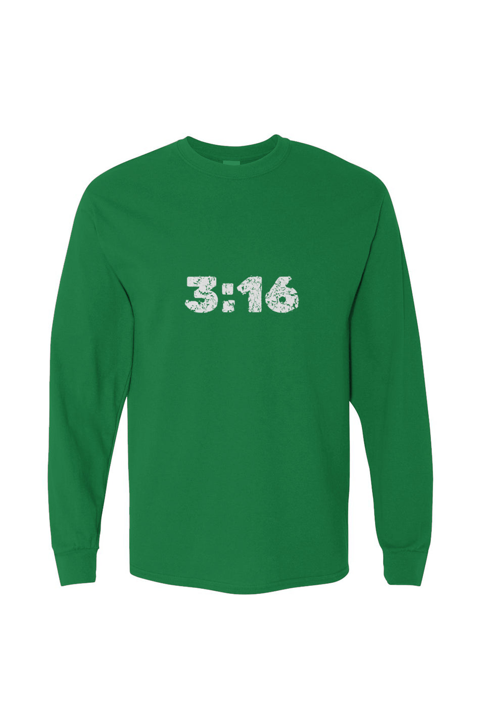 3:16 Heavy Cotton Long Sleeve Tee - Green