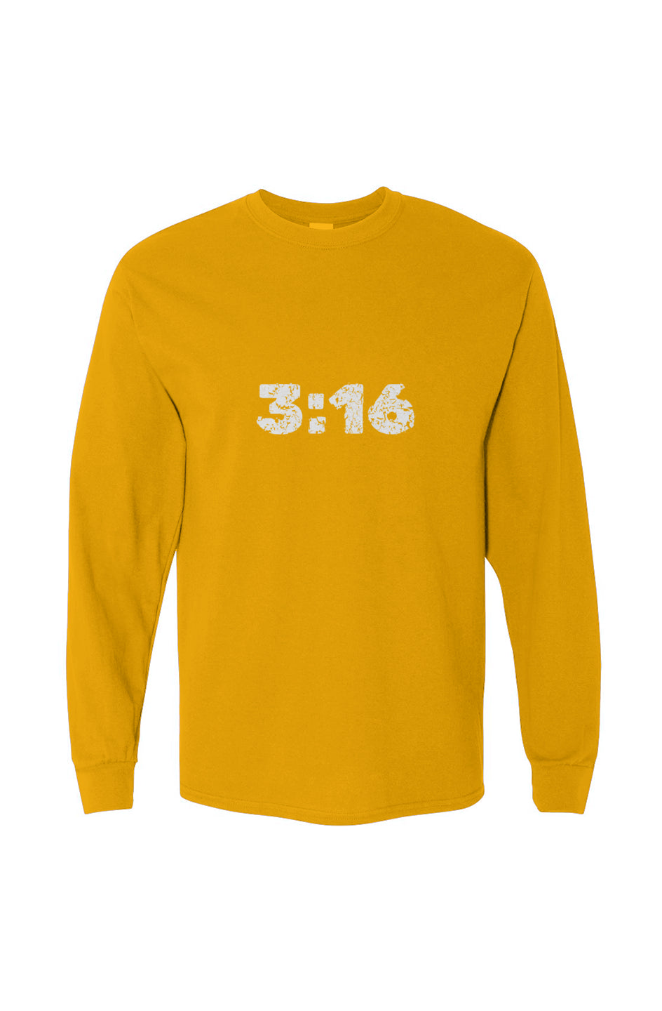 3:16 Heavy Cotton Long Sleeve Tee - Gold