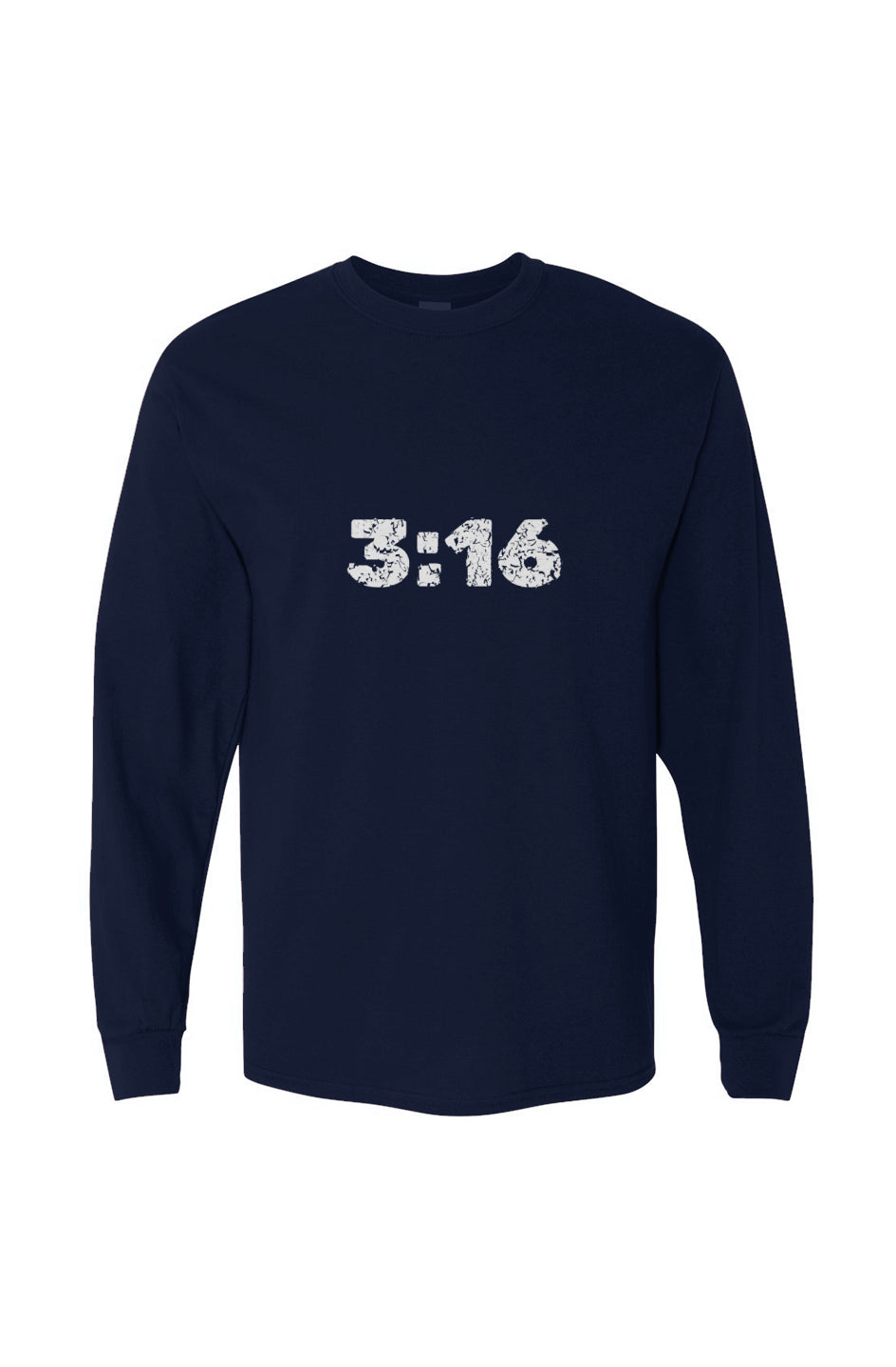 3:16 Heavy Cotton Long Sleeve Tee - Navy