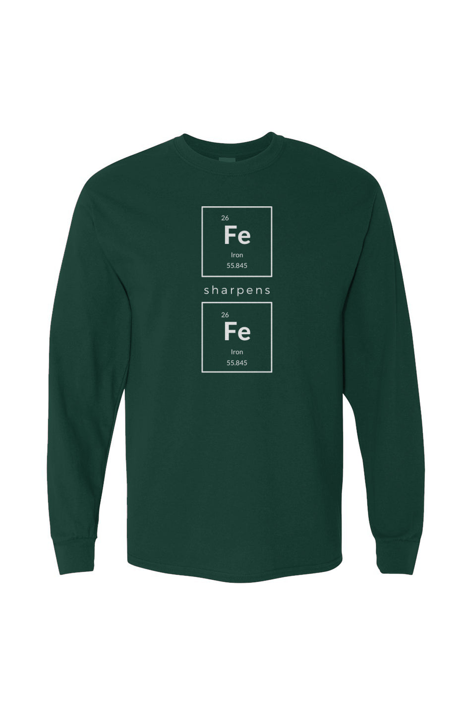 Periodic Iron Heavy Cotton Long Sleeve T-Shirt - Forest