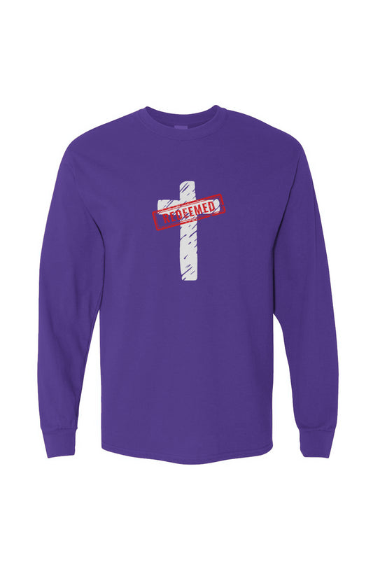 Redeemed Heavy Cotton Long Sleeve T-Shirt - Purple