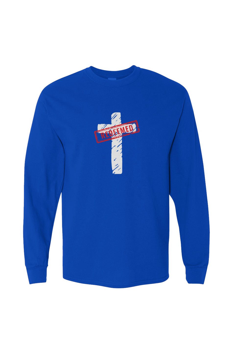 Redeemed Heavy Cotton Long Sleeve T-Shirt - Royal Blue