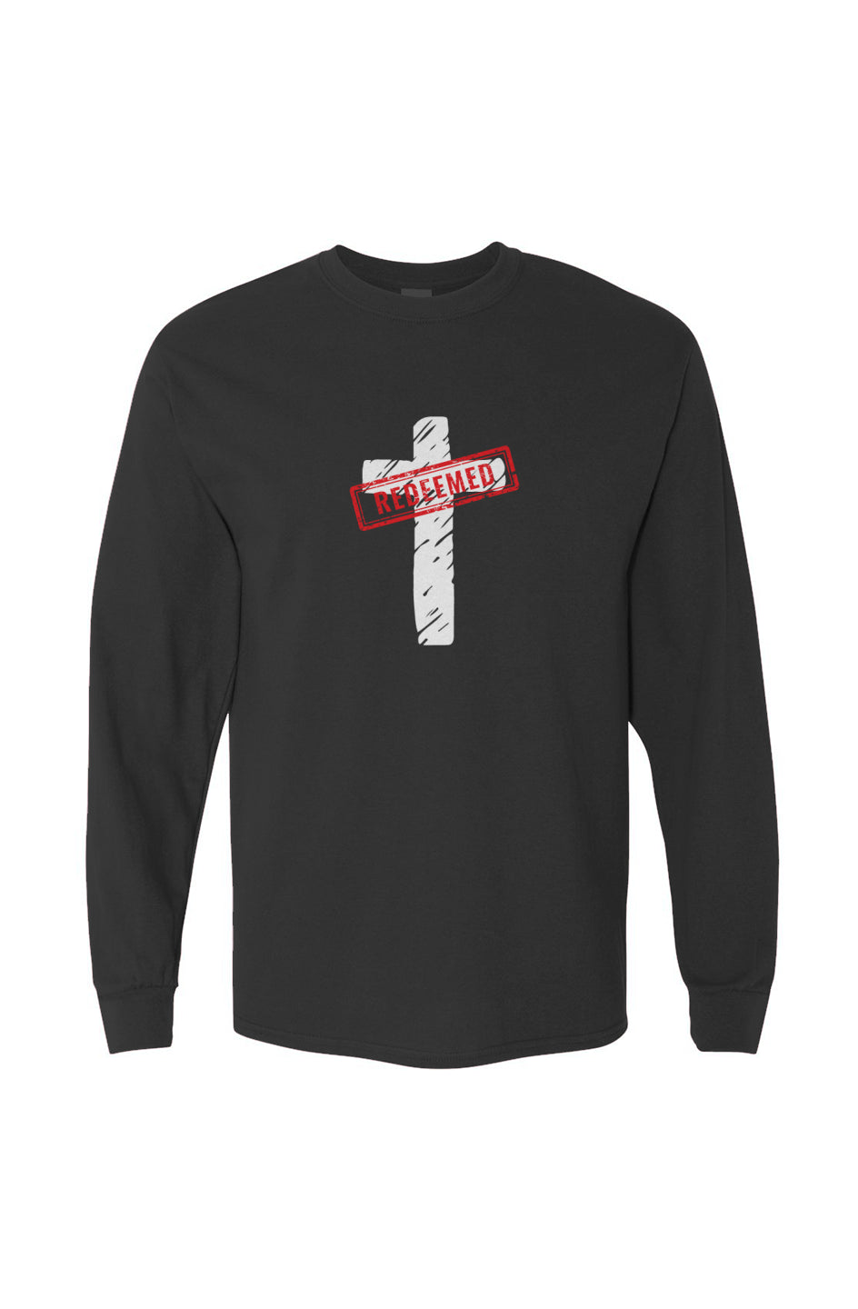 Redeemed Heavy Cotton Long Sleeve T-Shirt - Black