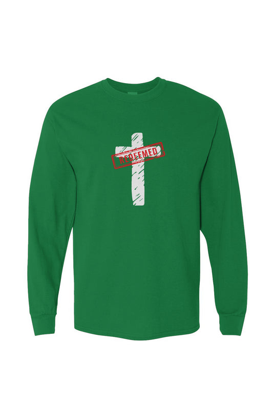 Redeemed Heavy Cotton Long Sleeve T-Shirt - Green