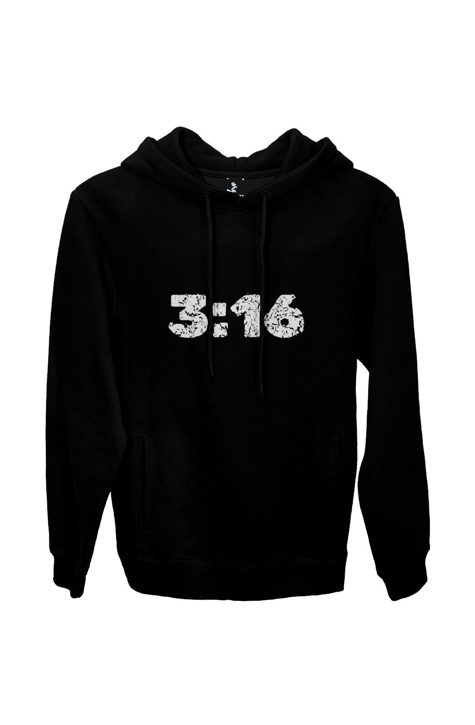 3:16 Cotton Blend Fleece Hoodie with Hidden Pocket